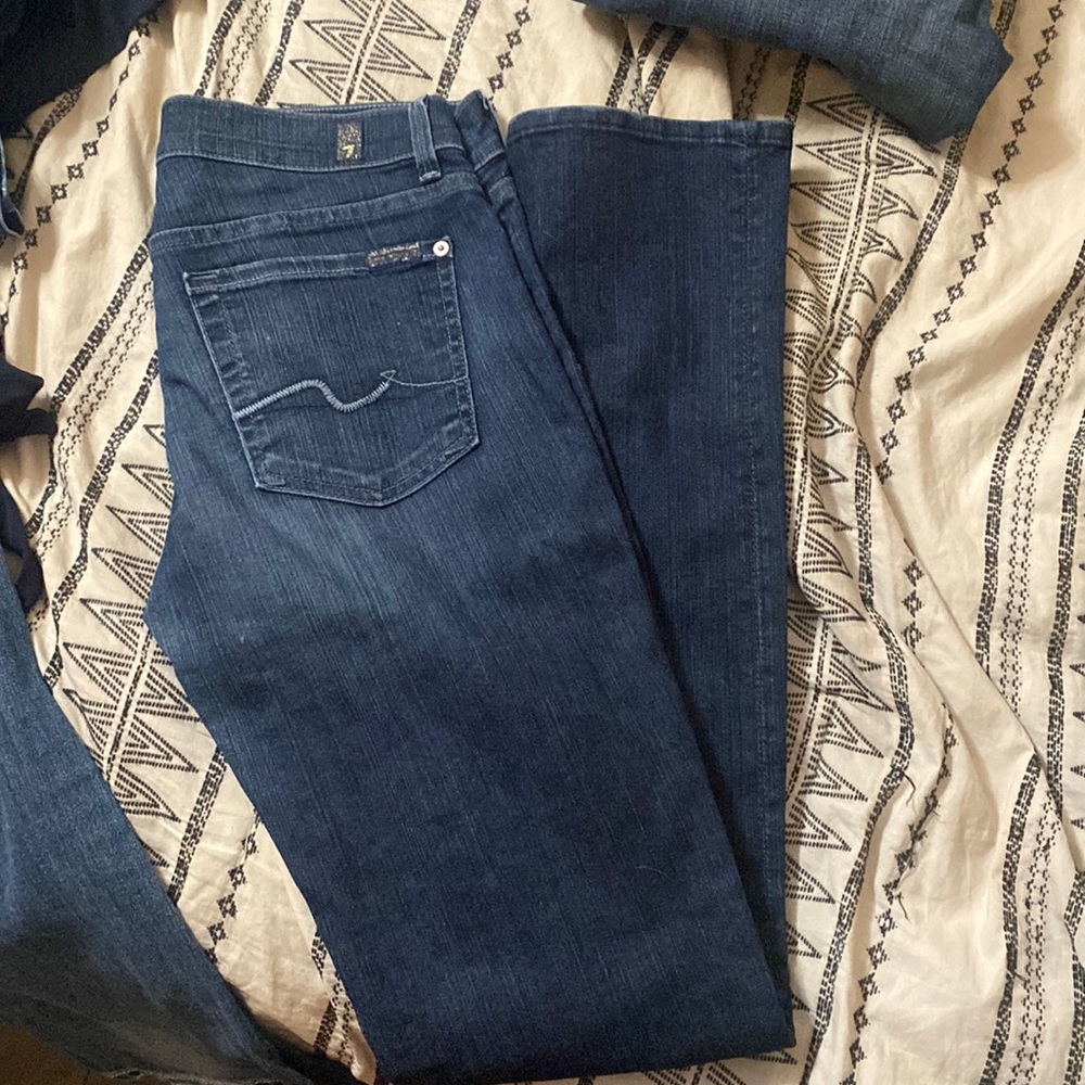 Size 29 7FAMK straight leg jeans 33 inseam